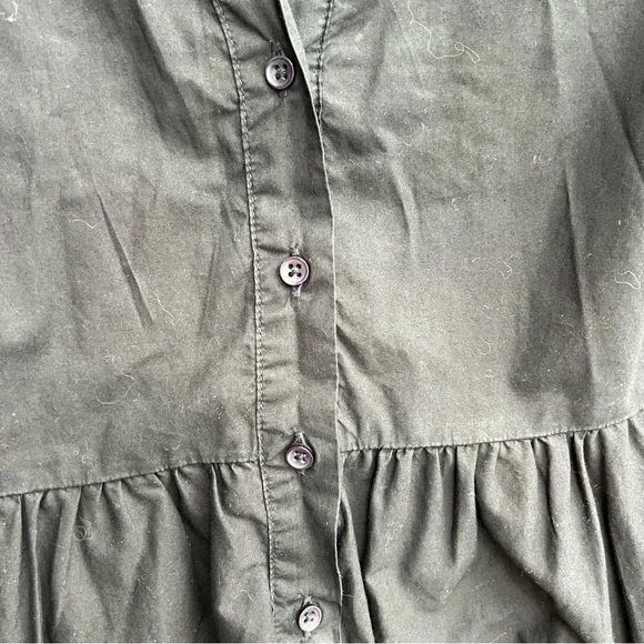 Nation LTD Los Angeles Chic Black Long-Sleeve Dress 100% Pima Cotton - Picture 7 of 8